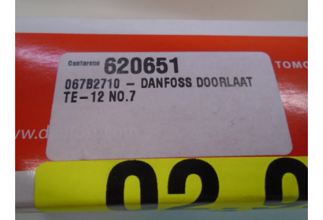 Danfoss TE12 doorlaat 7.
